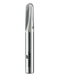دو درز مستقیم فلوت Ballnose بیت میکرو - دانه جامد CNC کاربید بیت برای برش چوب، ورقه ورقه، سنگ مصنوعی