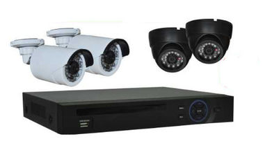 4 کانال پو NVR کیت 1080P دیجیتال با 10M - 20M دید در شب